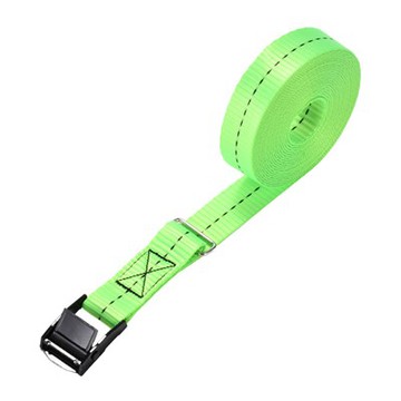 25 мм черна каишка за закопчаване на е-покритие с правоъгълен пръстен