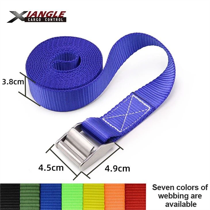 1.5'' Stainless Steel Cam Buckle Straps Cargo Belt Motorcycle Luggage