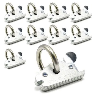 Търговия на едро 2000 Lbs тежкотоварни О-пръстени Закрепващи анкери E Track System Аксесоари