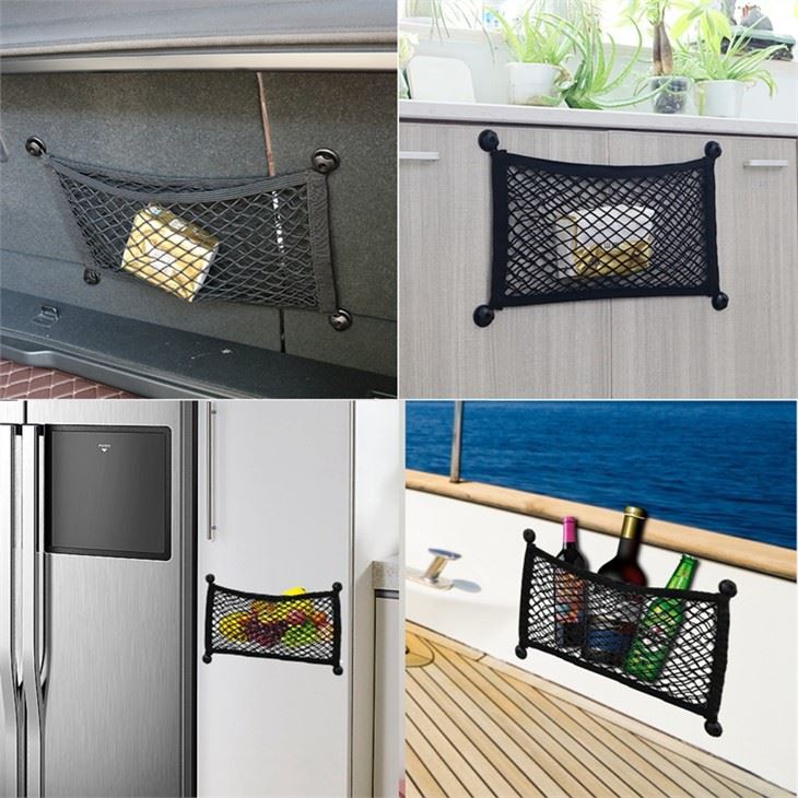 Stretchable Small Mesh Cargo Net, Elastic Nets Storage Pouch For Truck Car Suv Boats