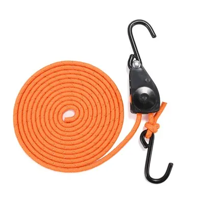Закачалка за въже, ремък за закрепване с тресчотка и S кука с пластмасово покритие